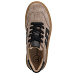 Beżowe sneakersy na platformie damskie Filippo 7114/25 TP skórzane