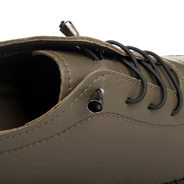 Zielone półbuty skórzane T. Sokolski 2023 Khaki wiązane buty damskie