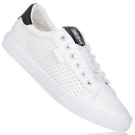 Białe tenisówki ażurowe damskie z ekoskóry Big Star HH274071