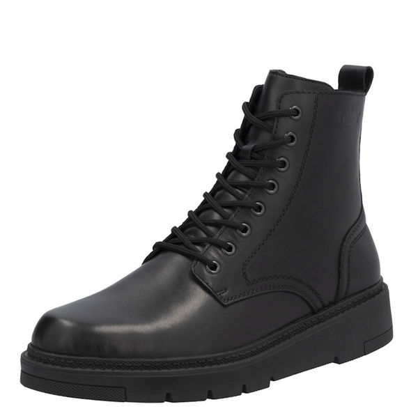 Trzewiki skórzane męskie Rieker 30101/00 H szerokie ciepłe OUTLET