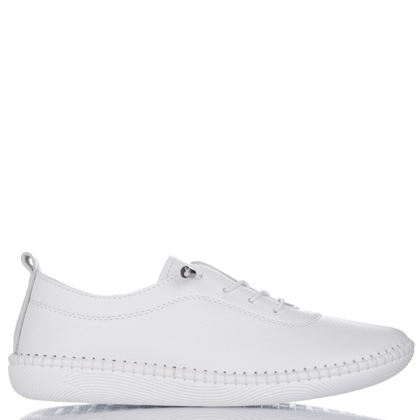 Białe półbuty skórzane T. Sokolski 2023 wht wiązane buty damskie