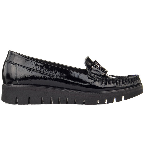 Mokasyny Lemar 10134 naplak czarny + cn