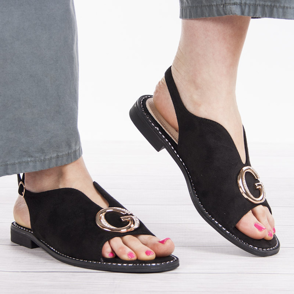 Sandały S.Barski KV27-058 black czarne