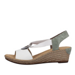 Sandały damskie Rieker 624H6-80 white comb