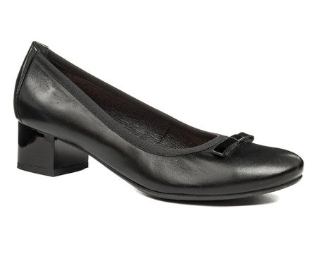 Czółenka Bioeco by Arka 5482 1586+0083 czarny lico