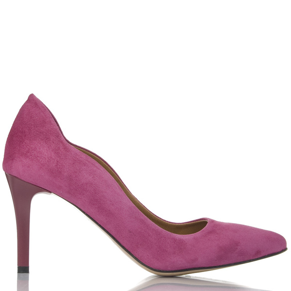 Szpilki damskie Prestige 2217 purpura zamsz