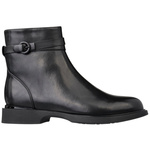 Czarne eleganckie botki damskie Filippo DBT7357/25 BK skórzane ocieplone