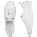 Białe półbuty skórzane T. Sokolski 2023 wht wiązane buty damskie