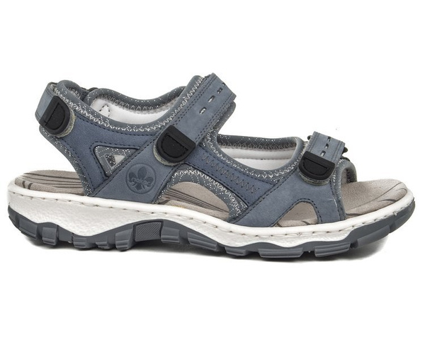 Sandały damskie Rieker 68874-14 blue granat