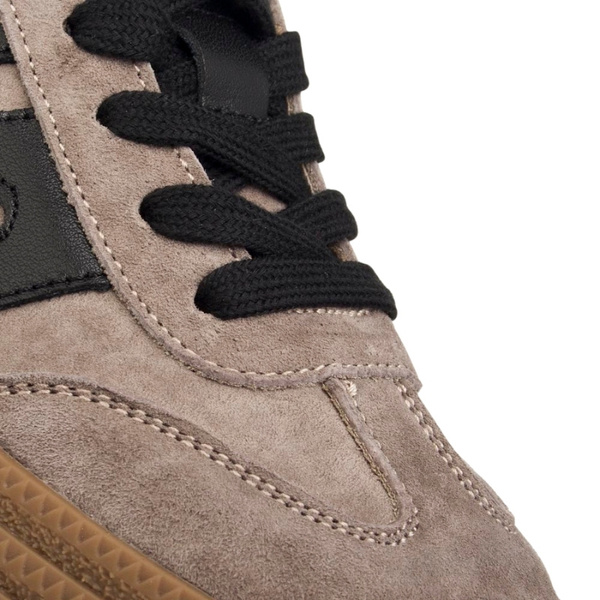 Beżowe sneakersy na platformie damskie Filippo 7114/25 TP skórzane