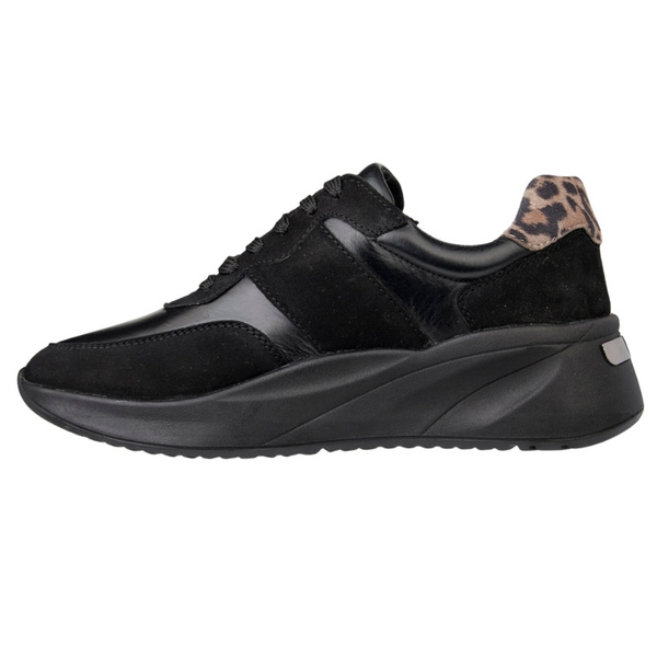 Czarne Sneakersy damskie Maciejka P7239-01 czarne skórzane sportowe