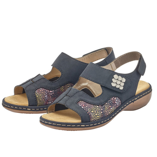 Sandały damskie Rieker 65989-14 granat