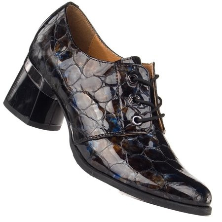 Półbuty na obcasie Bioeco Arka 6136 brąz