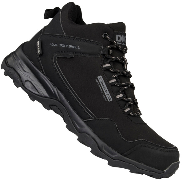 Zimowe buty trekkingowe DK 1029-P SAURON czarne wysokie ocieplone polarem