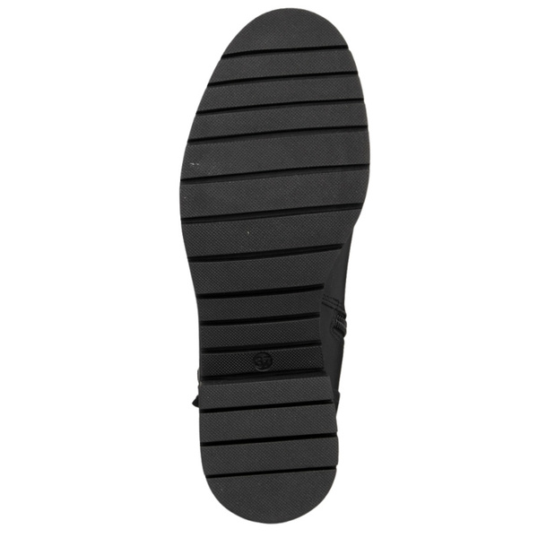 Skórzane Botki damskie Bioeco Arka 7969 czarne eleganckie ocieplone