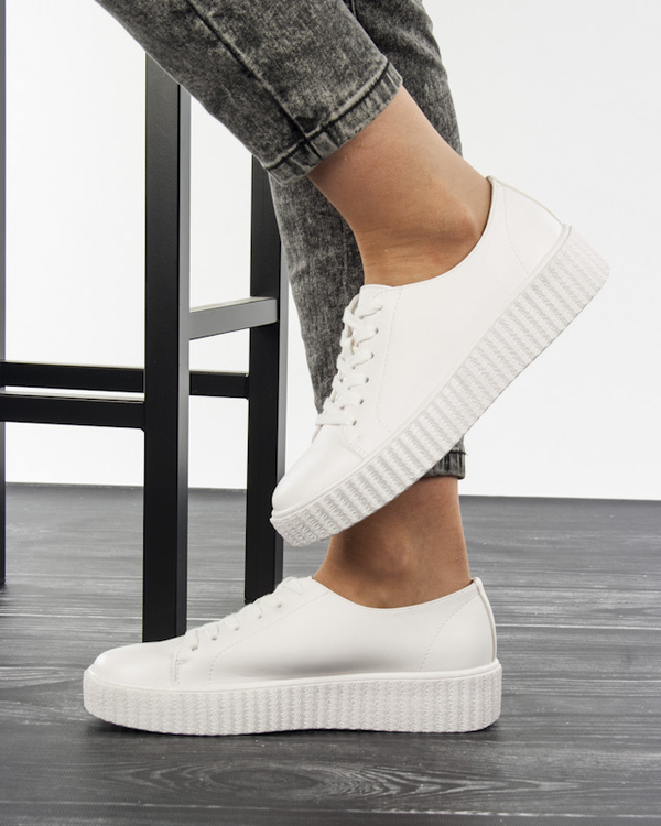 Sneakersy damskie Potocki 12353WH białe