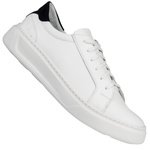 Skórzane półbuty sportowe męskie Moskała białe na grubej podeszwie