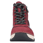 Czerwone sneakersy zimowe botki Rieker 45960-35 red skórzane 