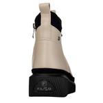 Beżowe Botki na platformie damskie Filippo DBT4799/25 BE skórzane