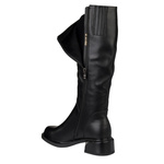 Kozaki damskie skórzane D&A by S.Barski CR52-110 black czarne