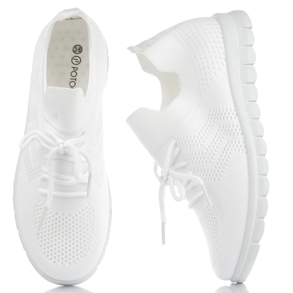 Sneakersy damskie Potocki 44300WH białe