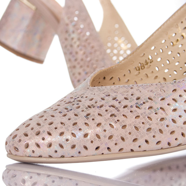 Sandały Sala 9842 1169 złoty skóra