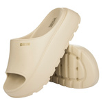 Damskie Klapki na platformie Big Star RR274A569 beżowe eva lekkie