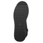 Czarne botki damskie Artiker 55C0787 skórzane podwójny zamek ciepłe