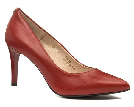 Szpilki Sala 1816/1583 czerwony lico