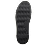 Czarne sneakersy na platformie damskie Filippo 6850/25 skórzane zamszowe