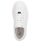 Białe sneakersy na platformie damskie skórzane Filippo DP7285/25 WH
