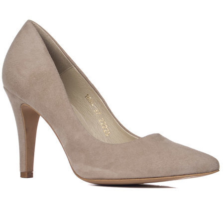 Szpilki Eska 1664/656 beż zamsz