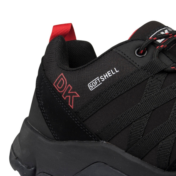 Niskie buty trekkingowe męskie DK VB17282 SWAT low czarne czerwone