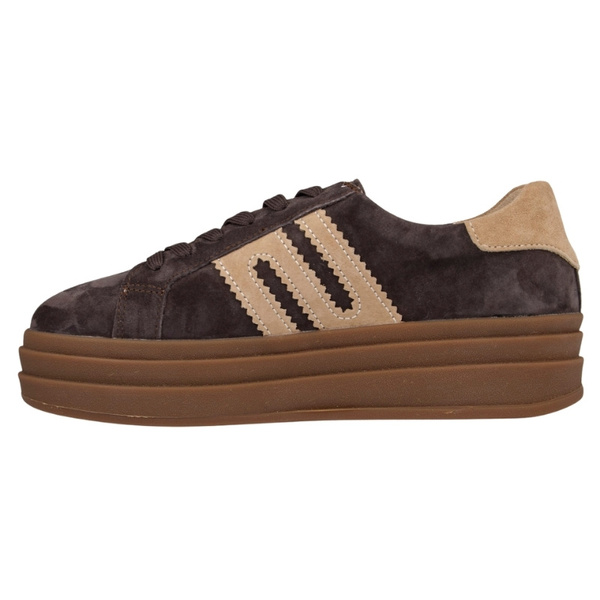 Brązowe sneakersy zamszowe Venezia V408-00392 skórzane sportowe