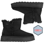 Śniegowce damskie mukluki Big Star SS274116 czarne ciepłe z futerkiem