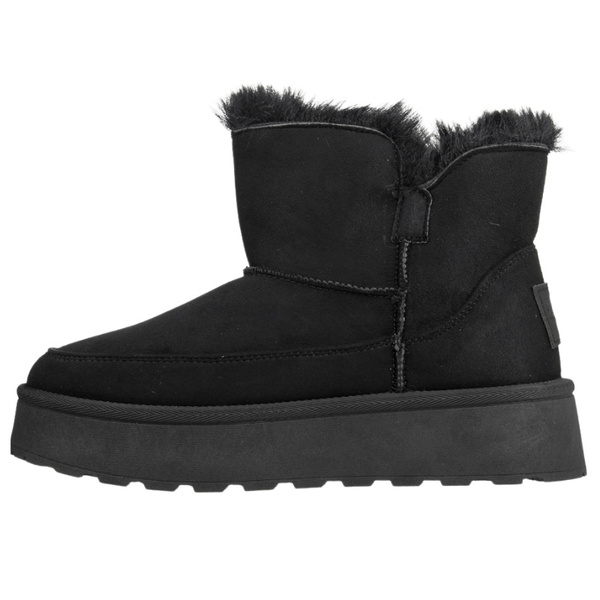 Śniegowce damskie mukluki Big Star SS274116 czarne ciepłe z futerkiem