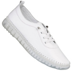 Białe półbuty skórzane T. Sokolski 303 WHT wiązane buty damskie