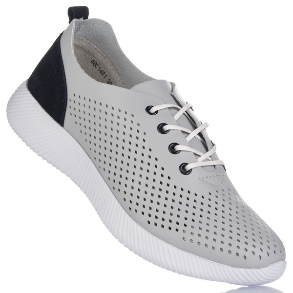 Sneakersy ażurowe Artiker 48C1481 szare 