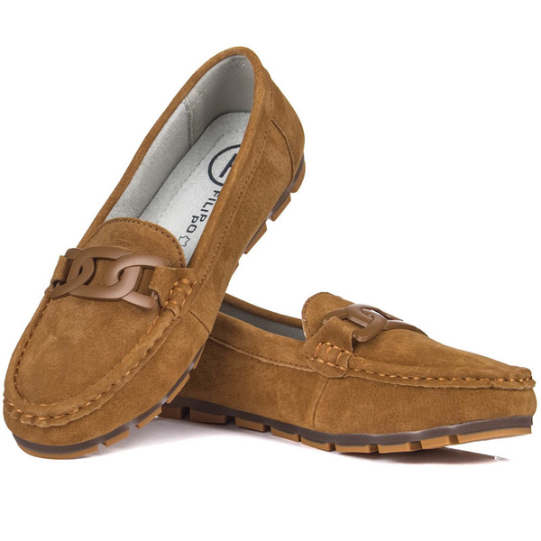 Mokasyny Filippo DP3630 BR brąz