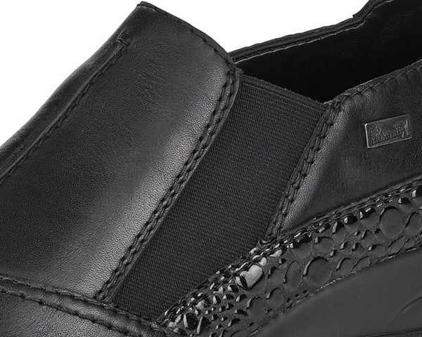 Półbuty Rieker L7178-00 black czarny