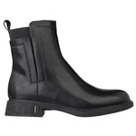 Czarne eleganckie botki damskie Filippo DBT7200/25 BK skórzane ocieplone