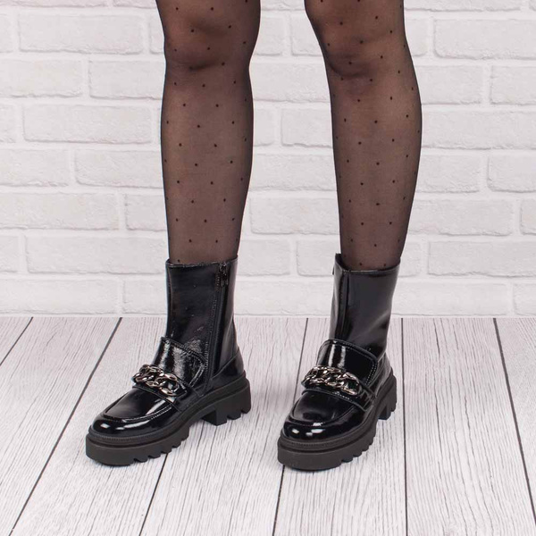 Botki damskie Nessi 22359 czarny 711