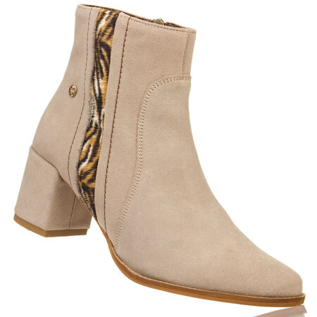 Botki zamszowe Maciejka 06314-04/00-3 beż
