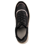 Czarne sneakersy na platformie damskie Filippo DP7105/25 BK skórzane