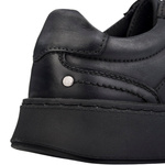 Skórzane sneakersy męskie T.Sokolski SHI J25-06 BLK czarne wiązane