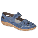 Sandały skórzane Rieker 44896-15 blue