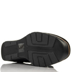 Czarne Botki damskie Filippo DBT3950/25 BK wygodne na haluksy skórzane