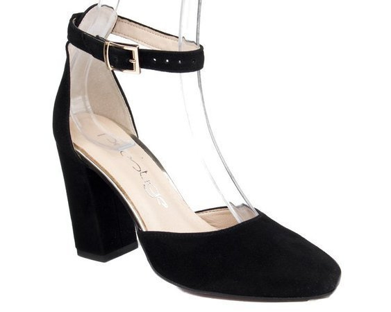 Sandały Prestige 2059OBL/W K-zamsz czarny