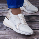 Sneakersy ażurowe Artiker 50C1285 white