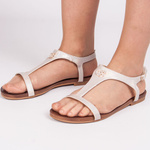 Sandałki S.Barski KV-5541-45 beige beż